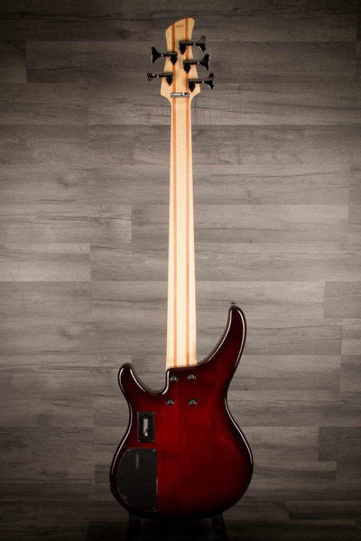 Yamaha TRBX605FM 5 String Bass - Dark Red Burst