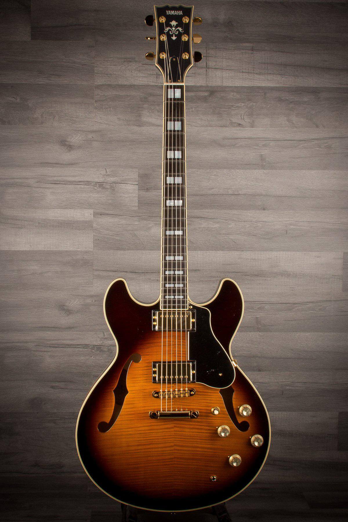 Yamaha SA2200 Semi Hollow Electric Guitar - Brown Sunburst - #IQJ042E