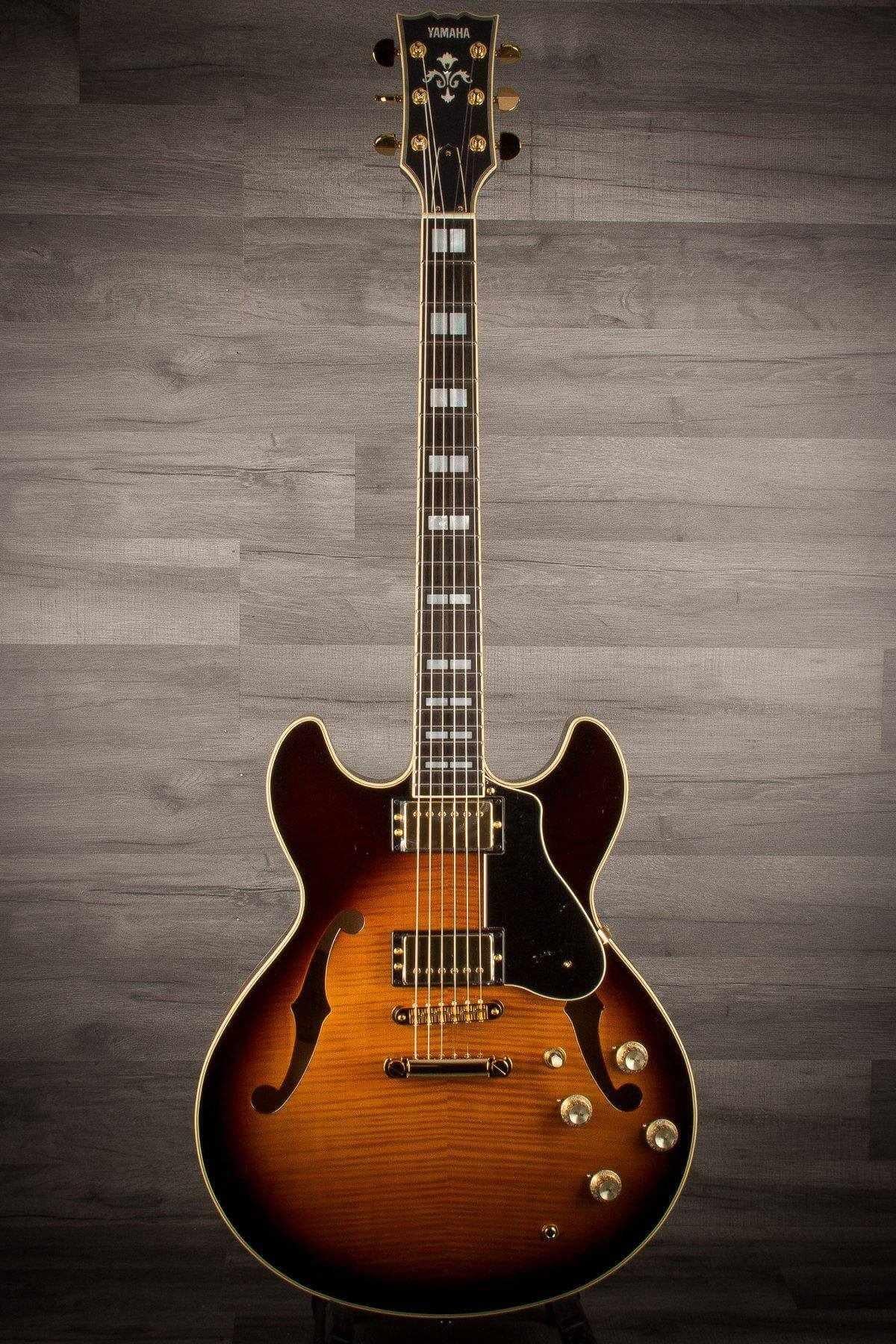 Yamaha SA2200 Semi Hollow Electric Guitar - Brown Sunburst - #IQJ042E