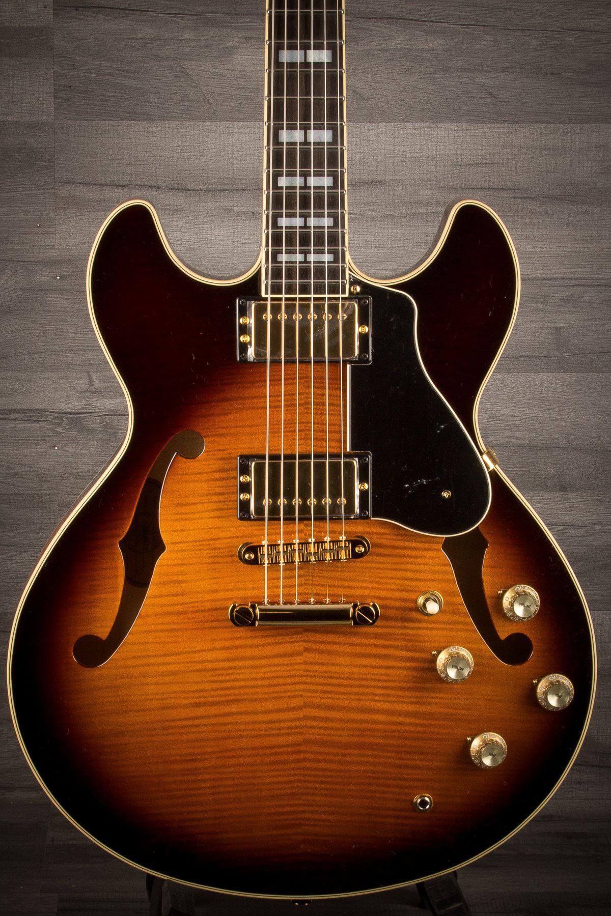 Yamaha SA2200 Semi Hollow Electric Guitar - Brown Sunburst - #IQJ042E